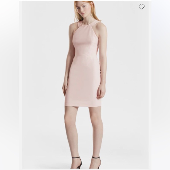 FRENCH CONNECTION MODERN KANTHA CREPE HALTER NECK CAPRI BLUSH DRESS, SIZE 2 - Picture 10 of 10